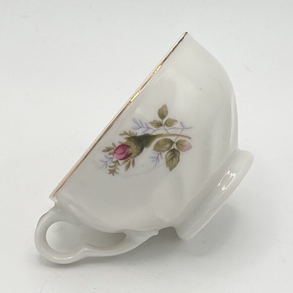 Norcrest Fine China Japan Floral Rose Tea Cup & Scallop Saucer Set Vintage Boho - Picture 7 of 10